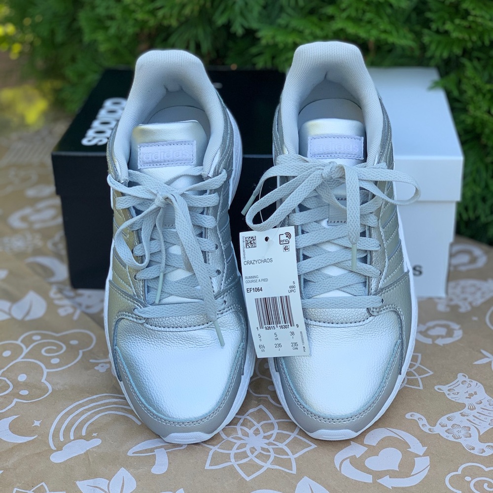 Adidas Crazy Chaos Matte Silver Women’s 6.5 NWT